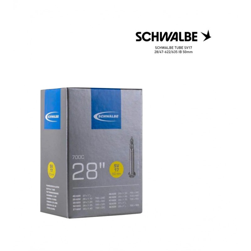 SCHWALBE Bicycle inner tube SV17 28/47-622/635 IB 50MM 4026495733144
