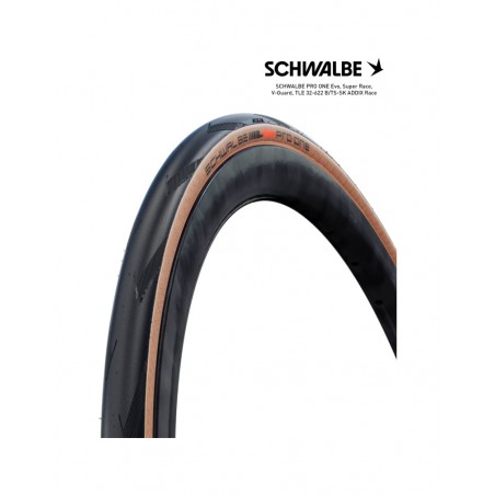 SCHWALBE Tire bicycle PRO ONE EVO SUPER RACE V-GUARD TLE 28X1.25 700X32C B/TS-SK 4026495891943