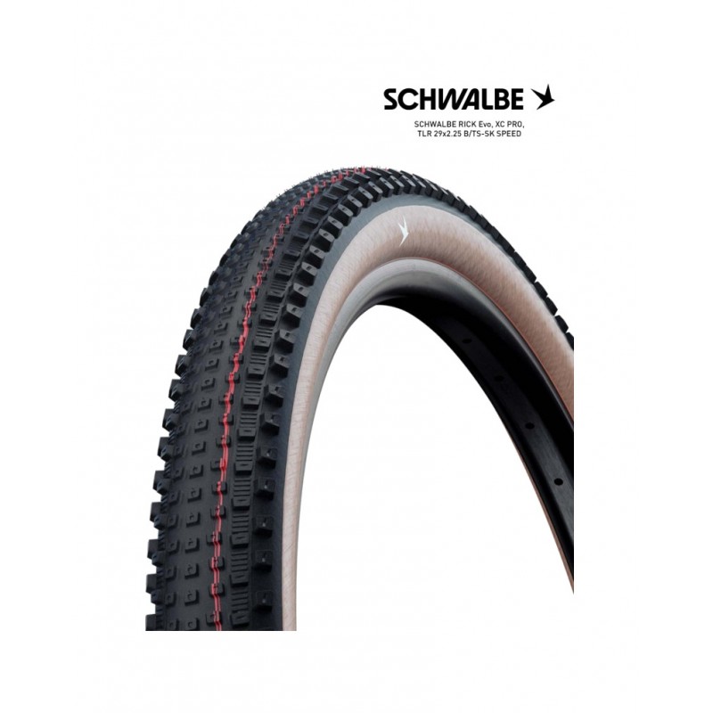 SCHWALBE Cubierta neumatico bicicleta RICK EVO XC PRO TLR SPEED 29X2.25 B/TS-SK 4026495927567