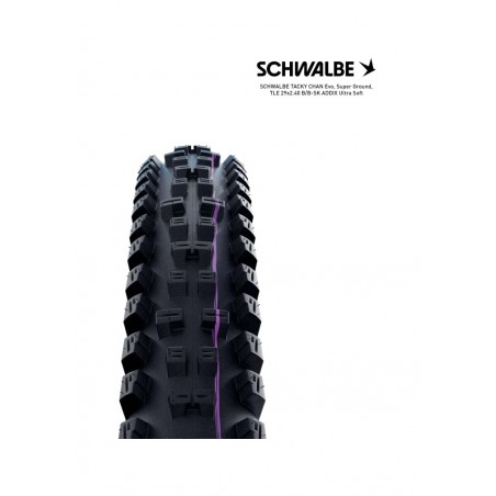 SCHWALBE Cubierta neumatico bicicleta TACKY CHAN EVO SUPER GROUND TLE ADDIX ULTRA SOFT 29X2.40 B/B-SK 4026495937122