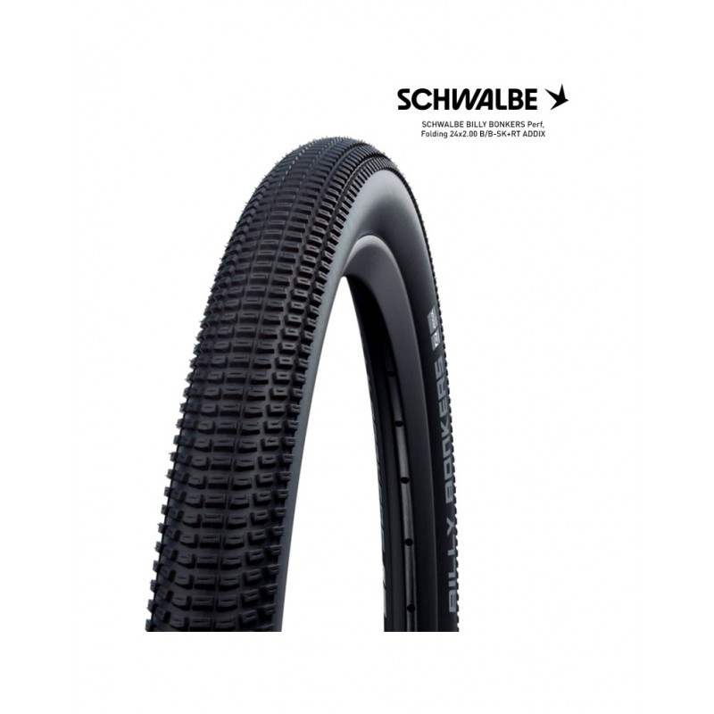SCHWALBE Cubierta neumatico bicicleta BILLY BONKERS PERF FOLDING ADDIX 24X2.00 B/B-SK+RT 4026495944427