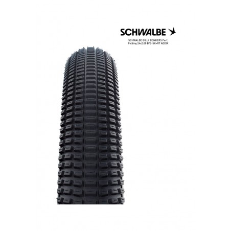 SCHWALBE Tire bicycle BILLY BONKERS PERF FOLDING ADDIX 24X2.00 B/B-SK+RT 4026495944427