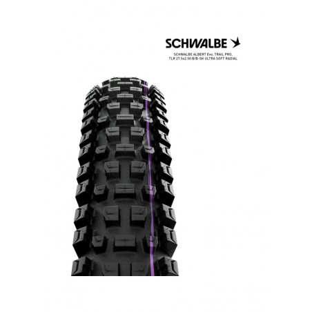 SCHWALBE Tire bicycle ALBERT EVO 27.5 TRAIL PRO ULTRA SOFT RADIAL 27.5X2.50 B/B-SK 4026495945240