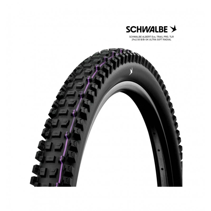 SCHWALBE Tire bicycle ALBERT EVO 29 TRAIL PRO ULTRA SOFT RADIAL 29X2.50 B/B-SK 4026495945561