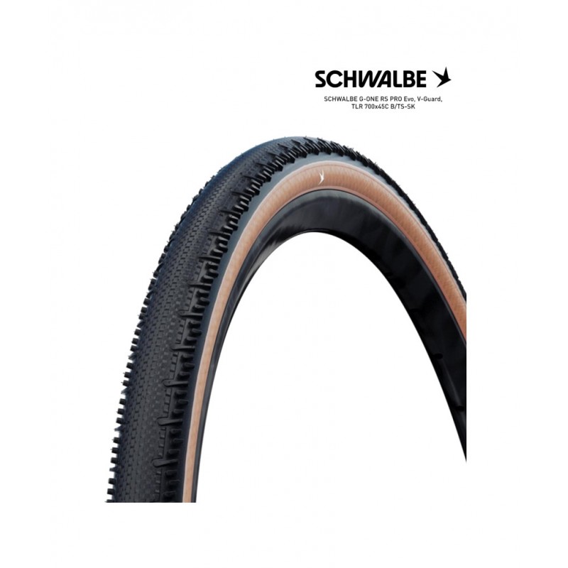 SCHWALBE Tire bicycle G-ONE RS PRO EVO V-GUARD TLR 28X1.70 700X45C B/TS-SK 4026495945721
