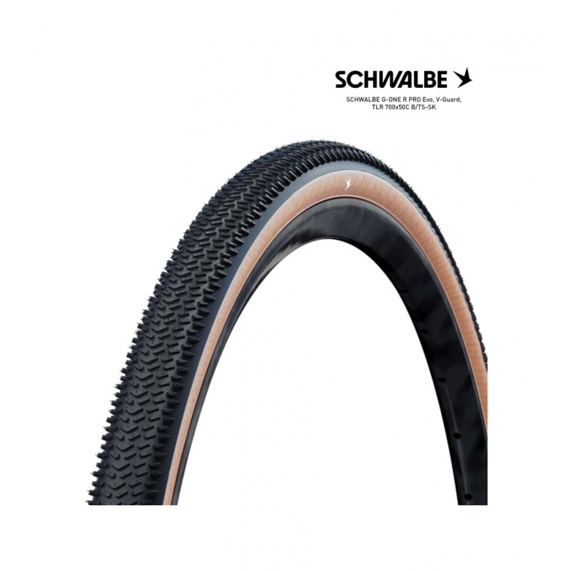 SCHWALBE Cubierta neumatico bicicleta G-ONE R PRO EVO V-GUARD TLR 28X2.00 700X50C B/TS-SK 4026495946261