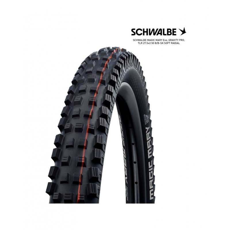 SCHWALBE Tire bicycle MAGIC MARY EVO GRAVITY PRO TLR SOFT RADIAL 27.5X2.50 B/B-SK 4026495949828