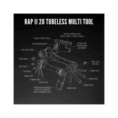 LEZYNE Multiherramienta compatible con tubeless RAP II 20 LESS 4710582544224