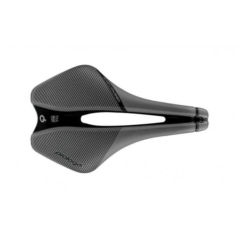 PROLOGO SILLIN ASIENTO BICICLETA DIMENSION SPACE 245 X 153 MM, GRIS/NEGRO, 228 GR T4.0, 7 MM 4716112780230