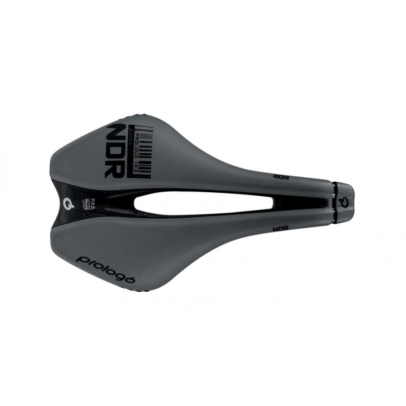 PROLOGO SILLIN ASIENTO BICICLETA DIMENSION NDR 245 X 143 MM, GRIS/NEGRO, 152 GR CARBONO NACK, 7 9,3 MM 4716112780391