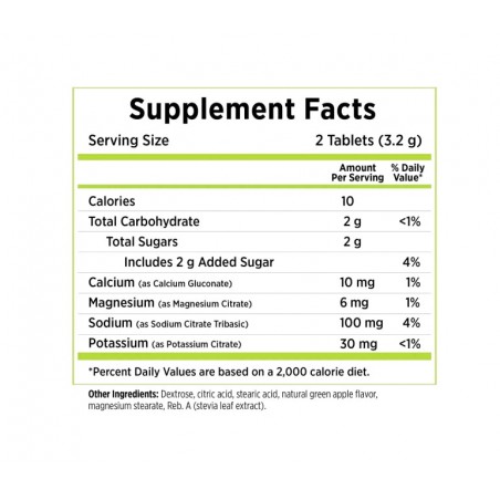 SALTSTICK Chewable electrolyte tablets for sports FASTCHEWS GREEN APPLE 60U. 691835869735