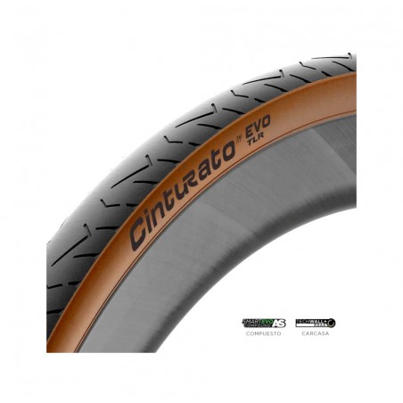 PIRELLI Cubierta neumatico bicicleta CINTURATO™ EVO TLR 32-622 TECHWALL+ CLASSIC 8019227414325