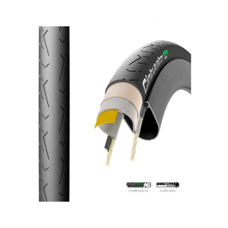 PIRELLI Cubierta neumatico bicicleta CINTURATO™ EVO TLR 32-622 TECHWALL+ CLASSIC 8019227414325