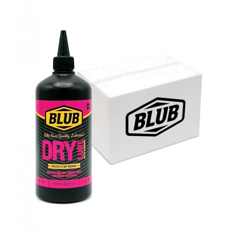 BLUB Lubricante seco para cadena de bicicleta DRY LUBE 500ML 16U 8436577103653