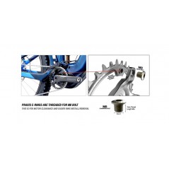 PRAXIS Plato de bicicleta E-BIKE STEEL 34T 104BCD 10/11/12SP 850033390803