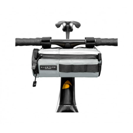 ALMSTHRE Bolsa compacta para manillar de bicicleta COMPACT BAR BAG 19 X 8,9 CM STERLING SILVER 850054421258