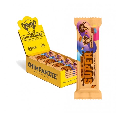 CHIMPANZEE Energy bars for cyclists with caffeine 100MG FROM GUARANA 20X55 G - COCOA MUFFIN 8594157875762