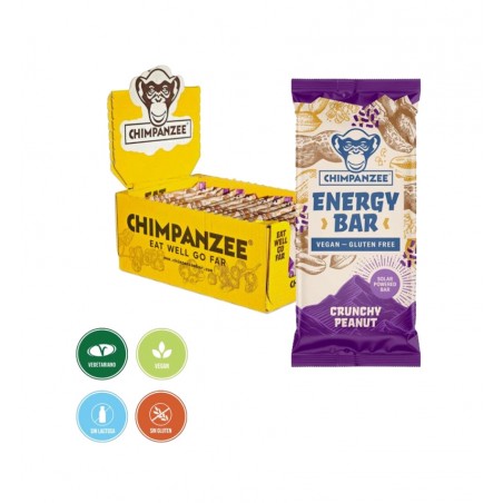 CHIMPANZEE Energy bar VEGAN 15X55 G - CRUNCHY PEANUT 8594157875878