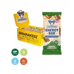 CHIMPANZEE Energy bar VEGETARIAN / GLUTEN FREE 15X55 G - BANANA CHOCOLATE 8594157875892