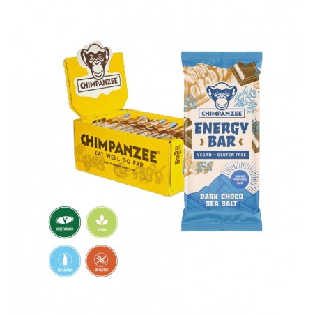 CHIMPANZEE Energy bar VEGAN 15X55 G - DARK CHOCOLATE SEA SALT 8594157875908