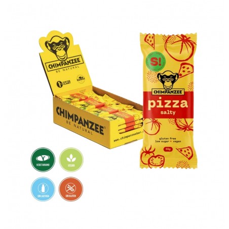 CHIMPANZEE Salty energy bars VEGETARIAN / GLUTEN FREE 15 X 55G - PIZZA 8594157875946