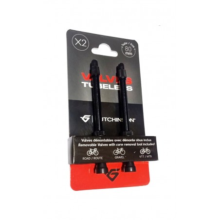 HUTCHINSON Aluminum valve set for tubeless 80 MM 726963