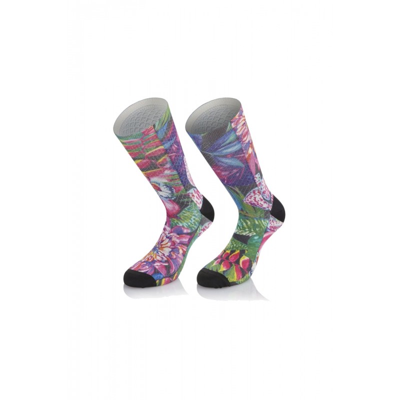 MB WEAR Calcetines de ciclismo flores tropicales FUN H17 727895VAR