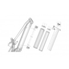 HAIBIKE Bloqueo de cubierta batería para sistema GEN5 CX AL KHB00107