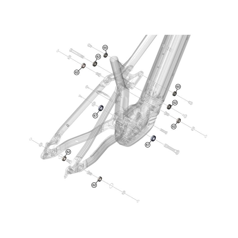 HAIBIKE Kit de rodamientos para sistema GEN5 CX AL KHB00111
