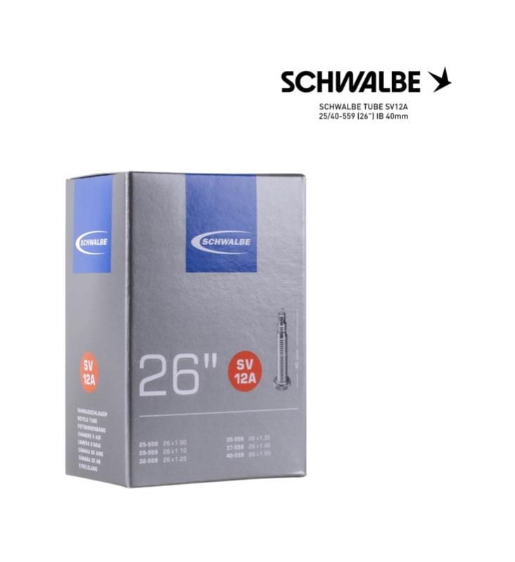 SCHWALBE Bicycle inner tube SV12A 25/40-559 (26") IB 40MM - 4026495099141