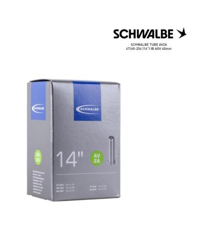 SCHWALBE Bicycle inner tube AV2A 47/60-254 (14") IB AGV 40MM - 4026495476508