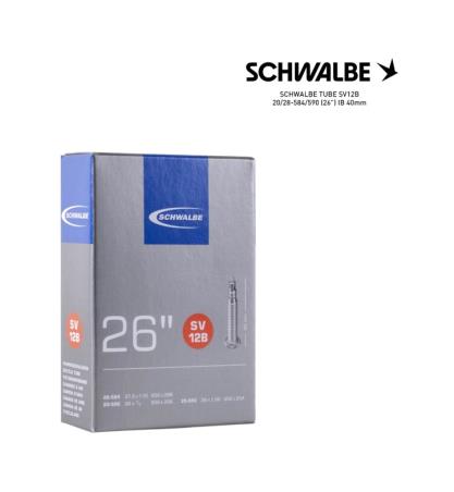 SCHWALBE Bicycle inner tube SV12B 20/28-584/590 (26") IB 40MM - WHEELCHAIR 4026495613576