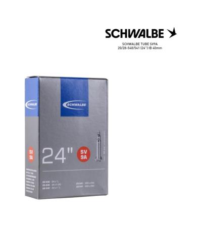 SCHWALBE Cámara de aire bicicleta SV9A 20/28-540/541 (24") IB 40MM WHEELCHAIR 4026495620819