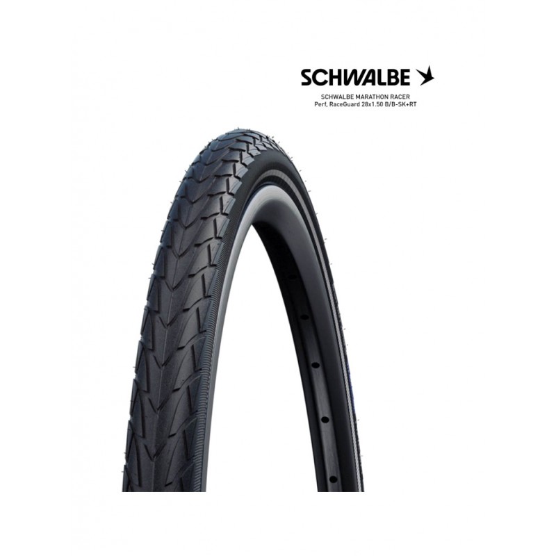SCHWALBE Tire bicycle MARATHON RACER PERF RACEGUARD 28X1.50 700X38C B/B-SK+RT 4026495643399