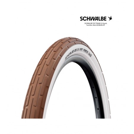 SCHWALBE Cubierta neumatico bicicleta FAT FRANK K-GUARD TWINSKIN 28X2.00 4026495667913
