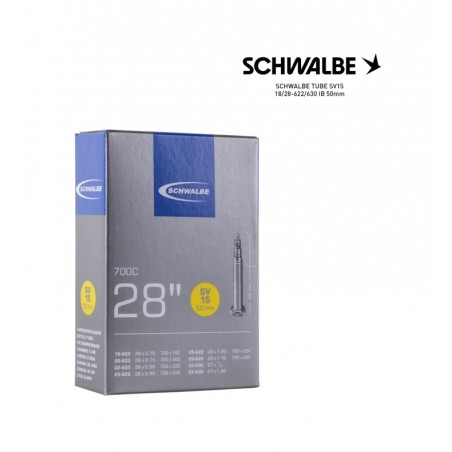 SCHWALBE Bicycle inner tube SV15 18/28-622/630 IB 50MM 700C PRESTA 4026495733106