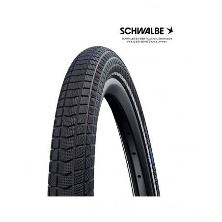 SCHWALBE Tire bicycle BIG BEN PLUS PERF GREENGUARD DD 28X2.00 700X50C B/B-SK+RT 4026495788021