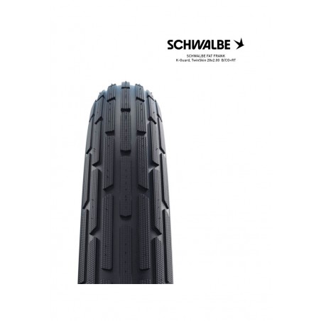 SCHWALBE Cubierta neumatico bicicleta FAT FRANK K-GUARD TWINSKIN 28X2.00 B/CO+RT 4026495799607