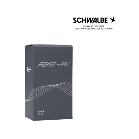 SCHWALBE Cámara de aire bicicleta SV20E AEROTHAN TPU 23/28-622 IB 40MM 4026495814027