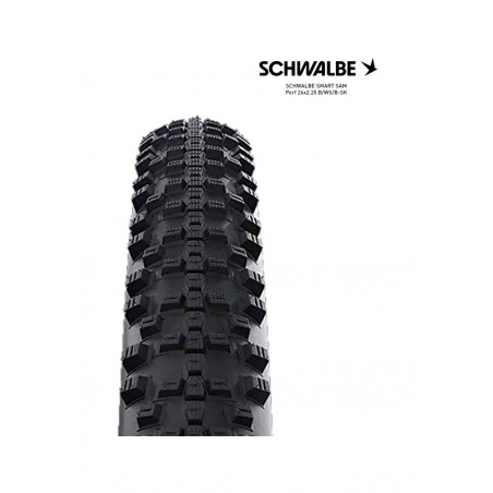SCHWALBE Cubierta neumatico bicicleta 26X2.25 SMART SAM PERF B/WS/B-SK 4026495820066