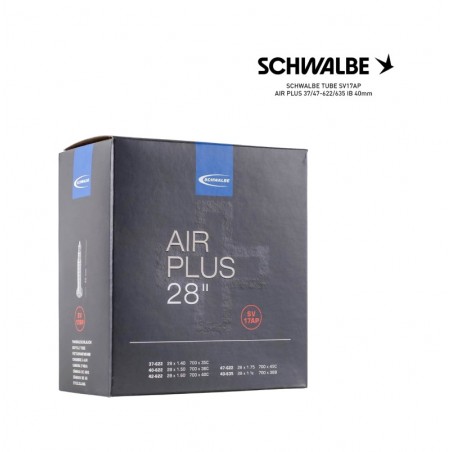SCHWALBE Bicycle inner tube SV17AP AIR PLUS 37/47-622/635 IB 40MM 700C PRESTA 4026495871730