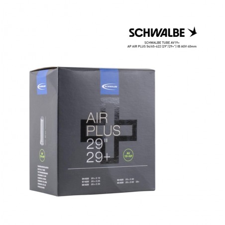 SCHWALBE Bicycle inner tube AV19+AP AIR PLUS 54/65-622 (29"/29+") IB AGV 40MM (29+") - 4026495891042