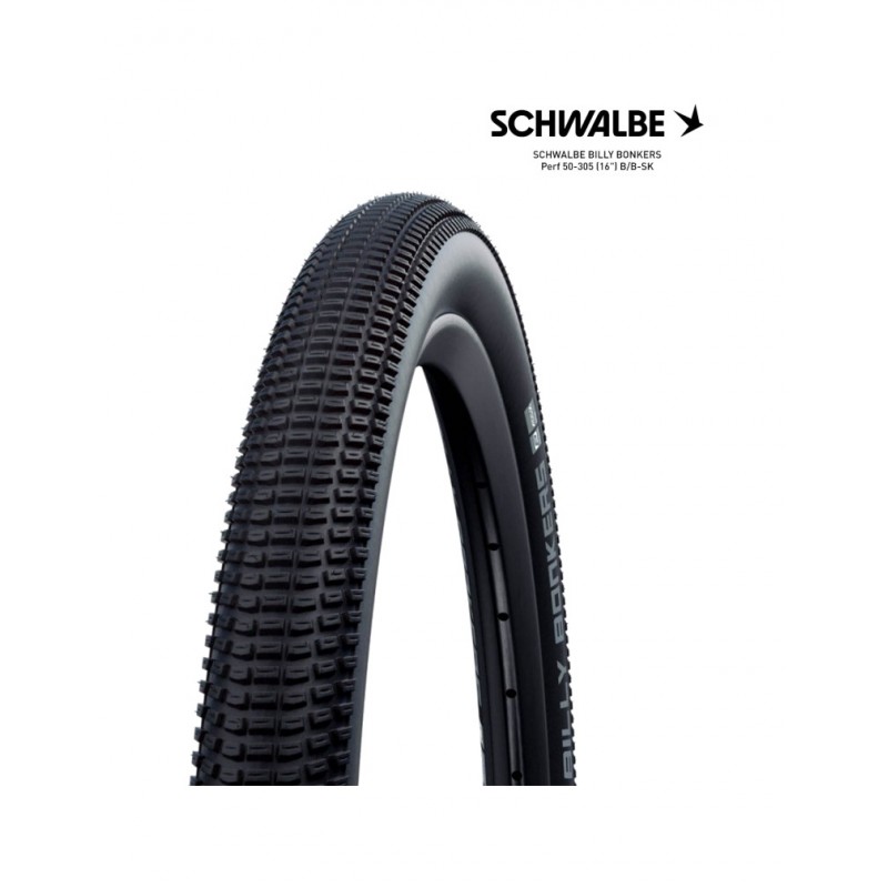 SCHWALBE Tire bicycle BILLY BONKERS PERF 16" 16X2.00 B/B-SK 4026495900416