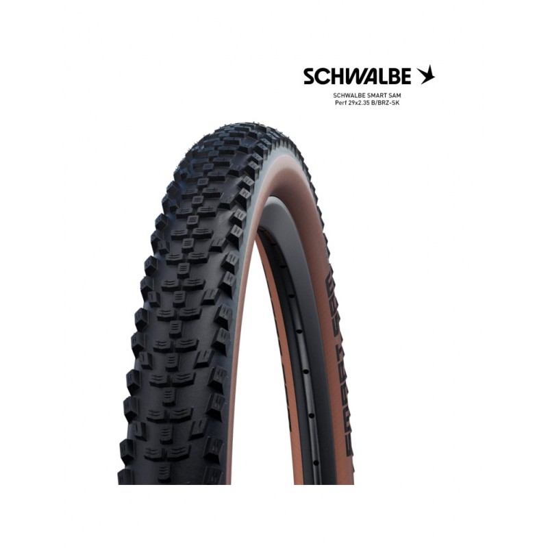 SCHWALBE Cubierta neumatico bicicleta 29X2.35 SMART SAM PERF B/BRZ-SK 4026495912532