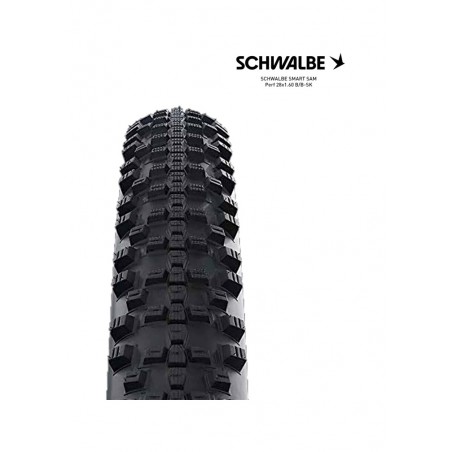 SCHWALBE Tire bicycle 28X1.60 700X40C SMART SAM PERF B/B-SK 4026495923163