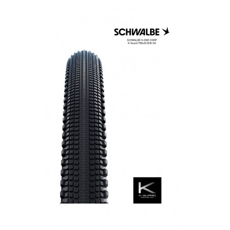 SCHWALBE Tire bicycle G-ONE COMP K-GUARD 28X1.35 700X35C B/B-SK 4026495948760