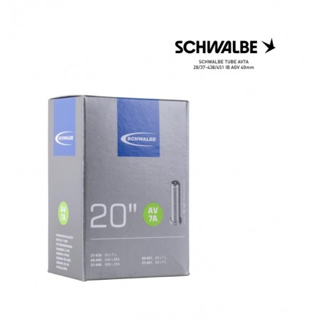 SCHWALBE Cámara de aire bicicleta AV7A 28/37-438/451 (20") IB AGV 40MM - 4026495100243