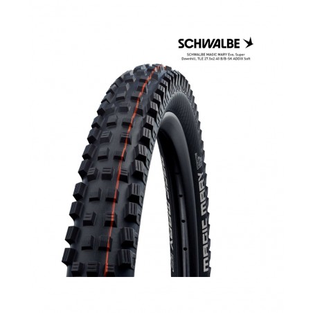 SCHWALBE Tire bicycle MAGIC MARY EVO 27.5 SUPER DOWNHILL ADDIX SOFT 27.5X2.40 B/B-SK 4026495937320