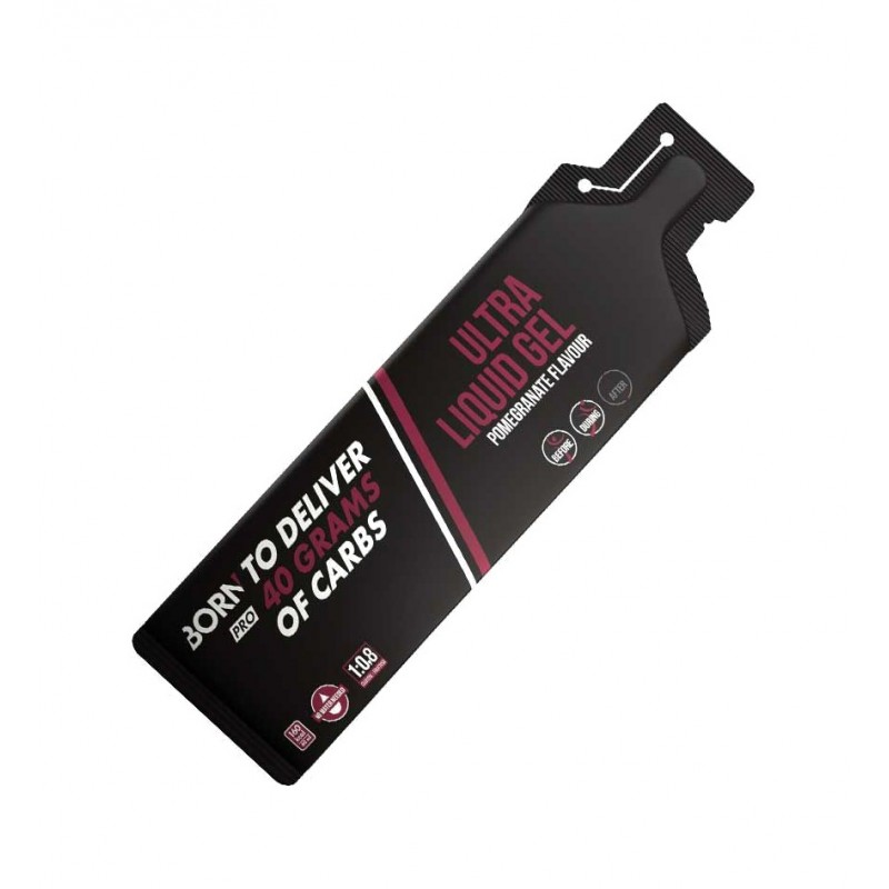 BORN Gel energético líquido para deportistas sabor granada 60 ML (12 UNIDADES) 728381