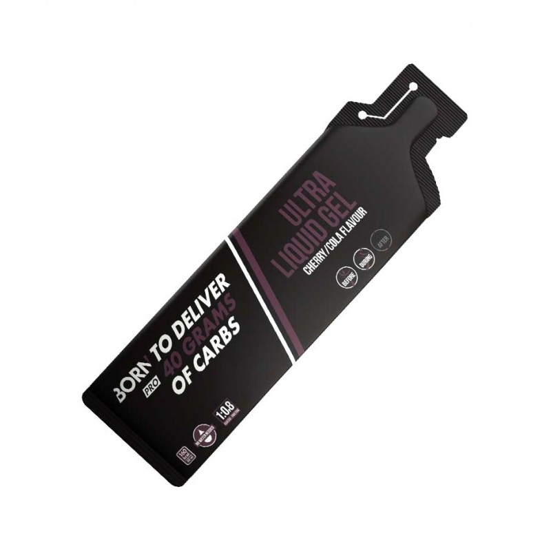BORN Gel energético líquido para deportistas sabor cereza y cola 60 ML (12 UNIDADES) 728382
